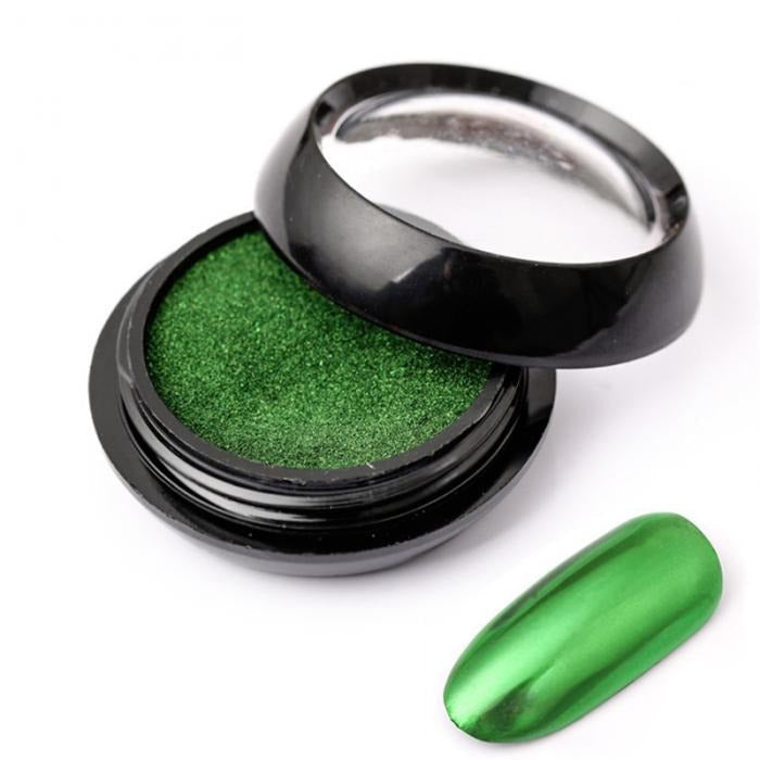 Pigment de unghii cu efect metalic - Verde ROSSI Nails