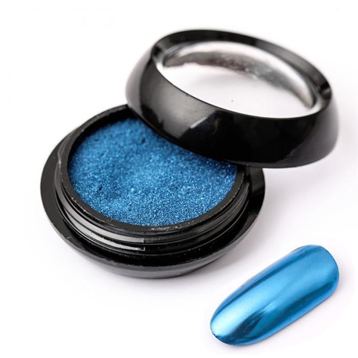 Pigment de unghii cu efect metalic - Albastru ROSSI Nails