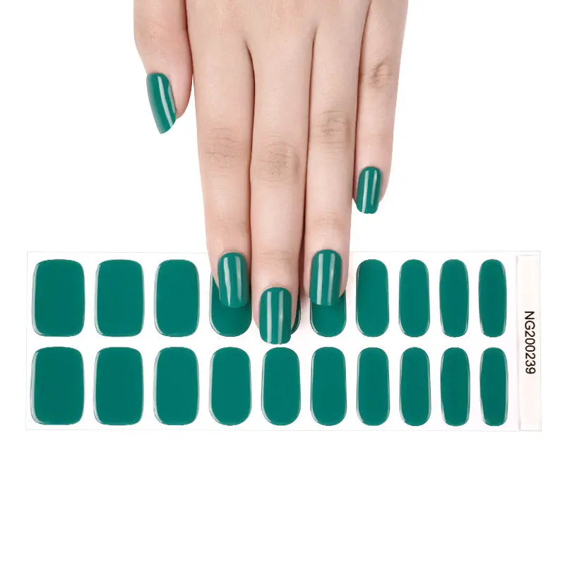 Autocolante cu gel pentru unghii - Emerald ROSSI Nails