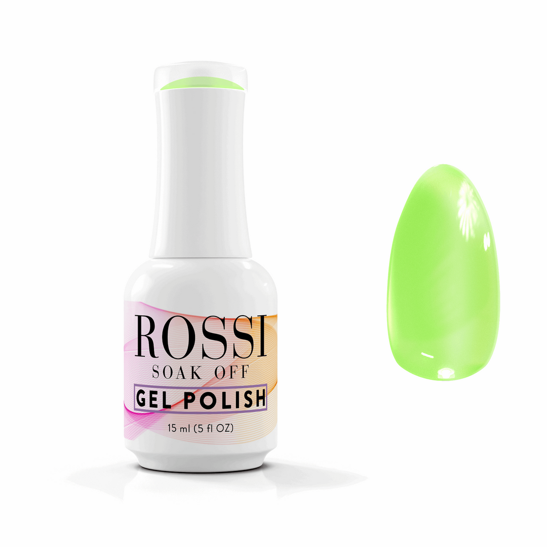 Ojă semipermanentă ROSSI Hema free - Lime, 15 ml ROSSI Nails