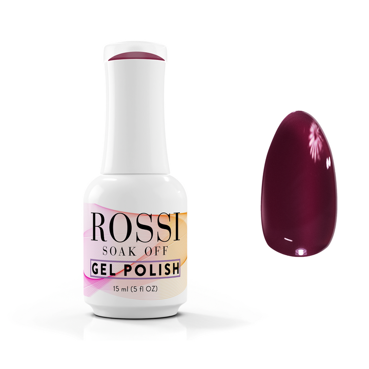 Ojă semipermanentă ROSSI Hema free - Red Velvet, 15 ml ROSSI Nails