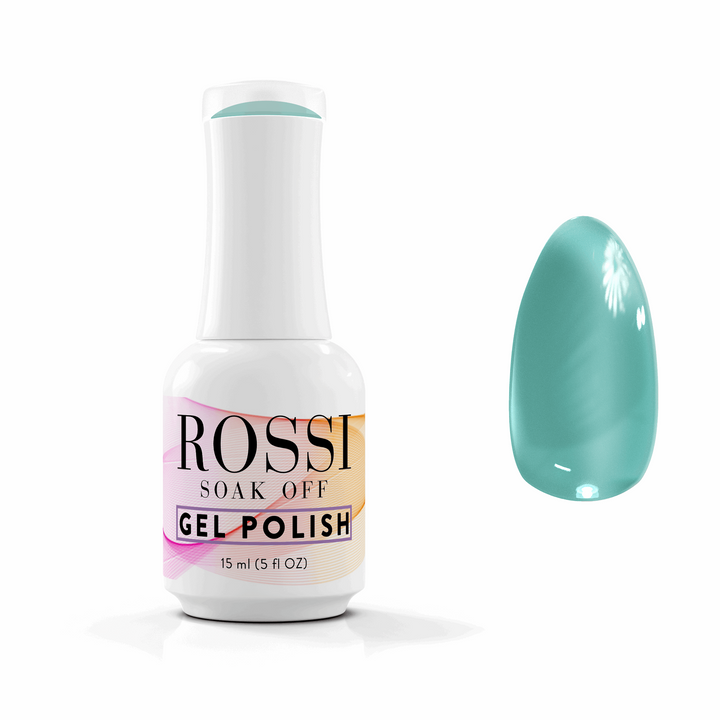 Ojă semipermanentă ROSSI Hema free - Green Clay, 15 ml ROSSI Nails