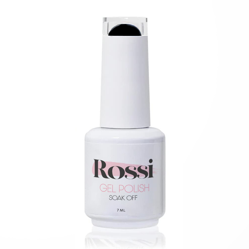 Ojă semipermanentă ROSSI Hema free - Fabulous Black, 7 ml