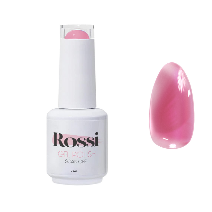 Ojă semipermanentă ROSSI Hema free - Pink Mood, 7 ml