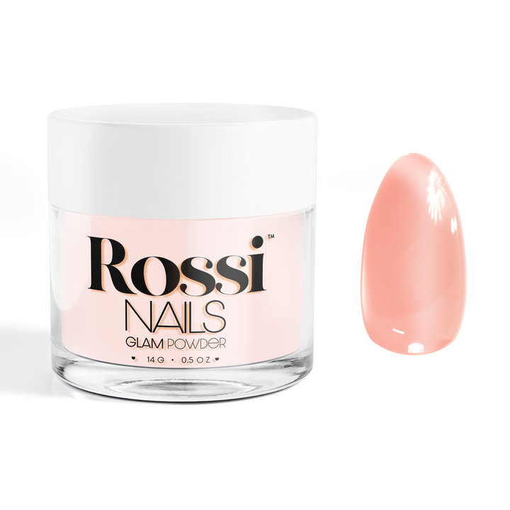 Pudră de unghii - Milky Peach, 15g ROSSI Nails Romania