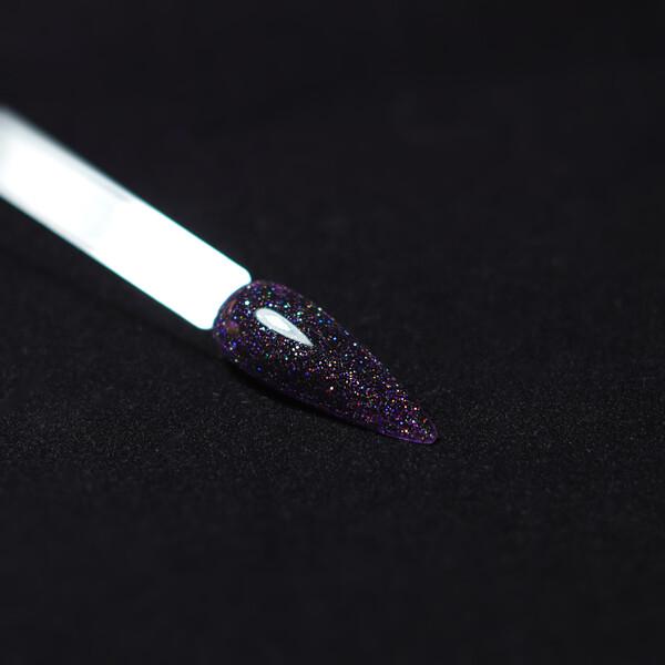 Polygel Rossi - Fine Black Glitter, 15 ml ROSSI Nails